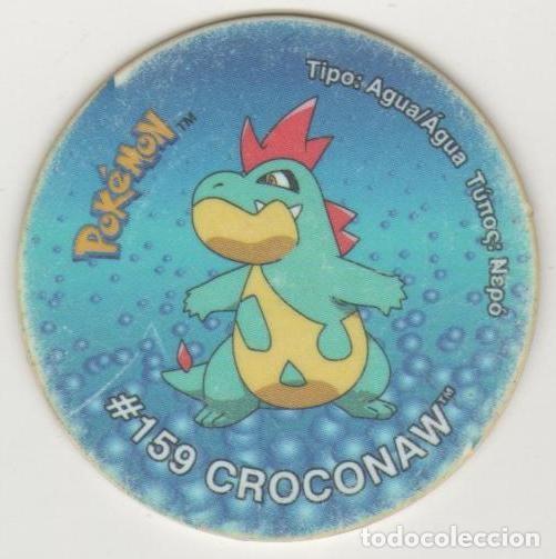 Juegos antiguos: COLECCI&Oacute;N TAZOS SNACKS MATUTANO NINTENDO POK&Eacute;MON TAZO 3 CAPS POGS N&Uacute;MERO 197 #159 CROCONAW A&Ntilde;O 2001