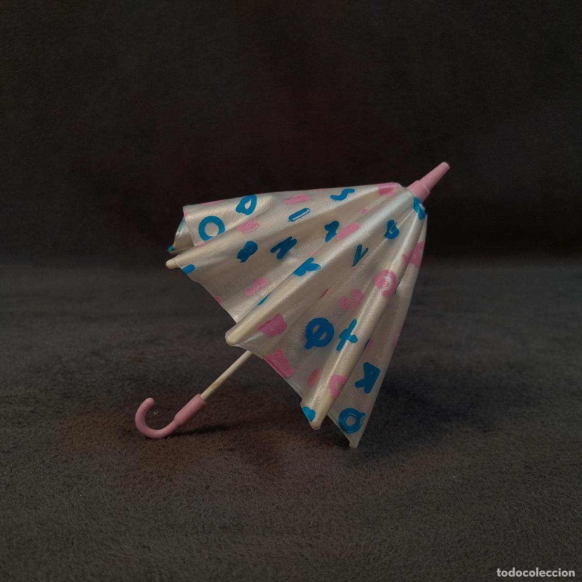 Juegos antiguos: MINIPARAGUAS PARA MU&Ntilde;ECA. PL&Aacute;STICO. 1980 - Foto 5
