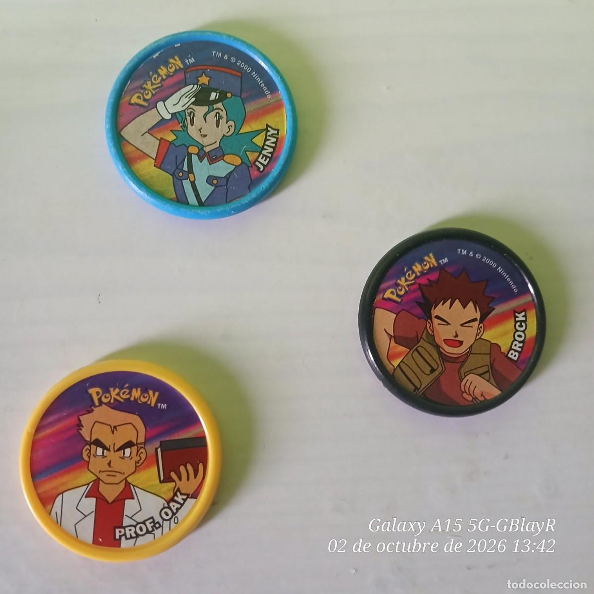 Juegos antiguos: 3 Pokemon Master tazo. TM 2000.