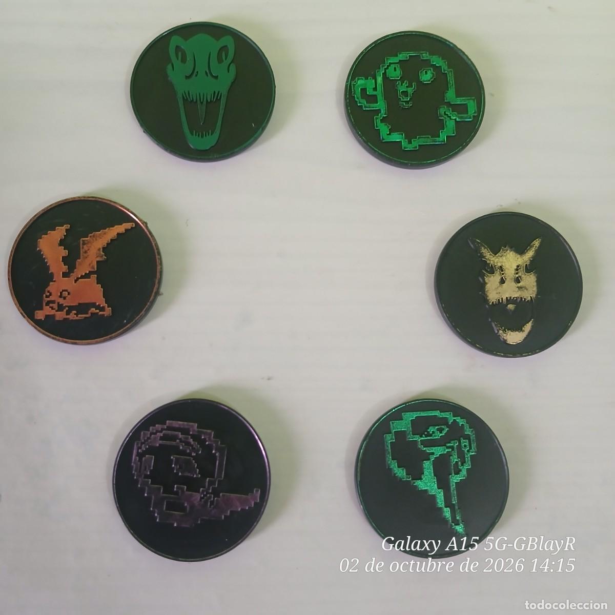Juegos antiguos: 6 tazos Official WCF diferentes.