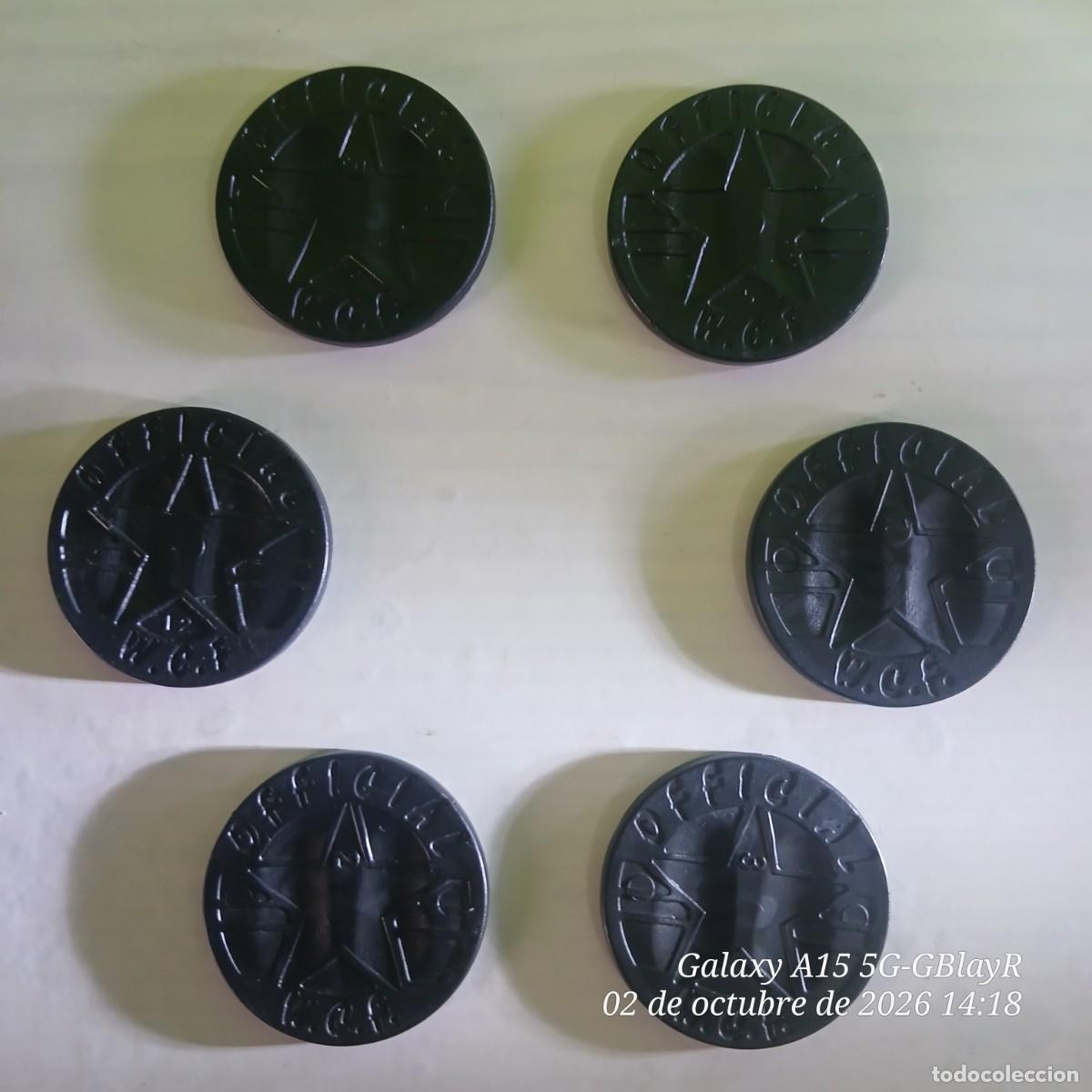 Juegos antiguos: 6 tazos Official WCF diferentes. - Foto 2