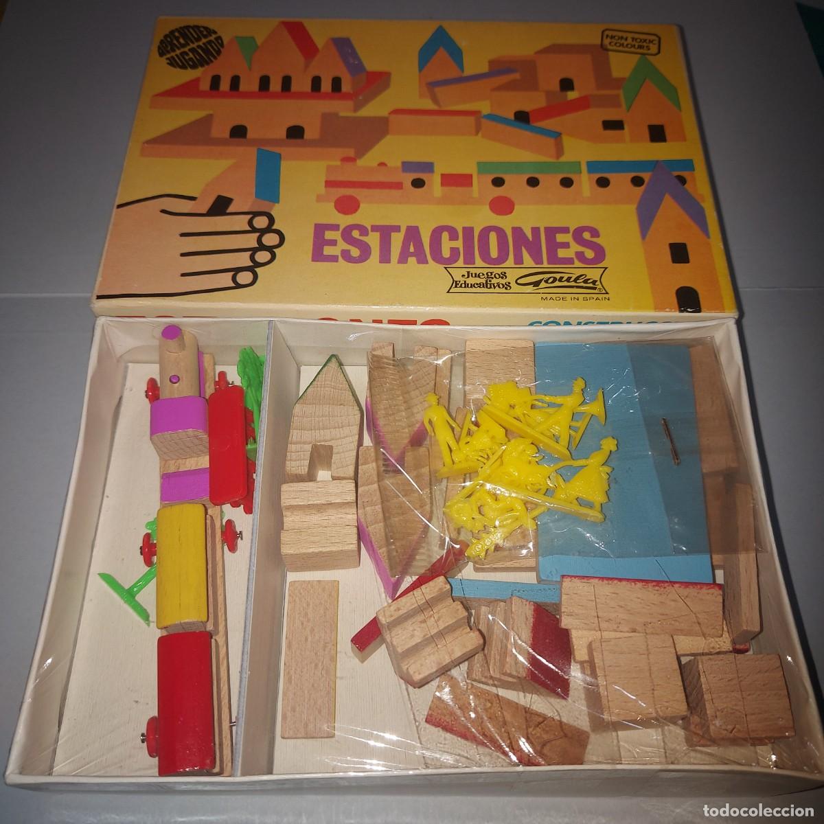Juegos antiguos: JUEGO DE MADERA CONSTRUCCIONES URBIS JUEGOS EDUCATIVOS GOULA ESTACIONES TREN