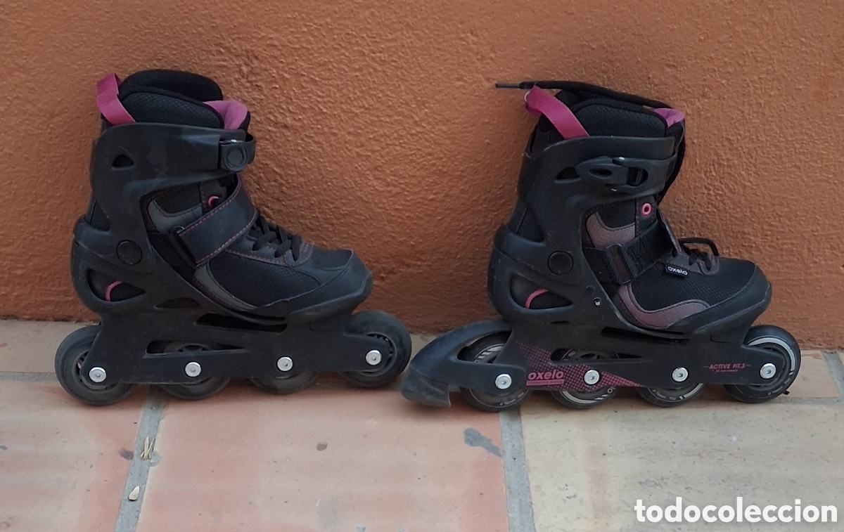 Juegos antiguos: Patines en l&iacute;nea Oxelo mujer talla 36