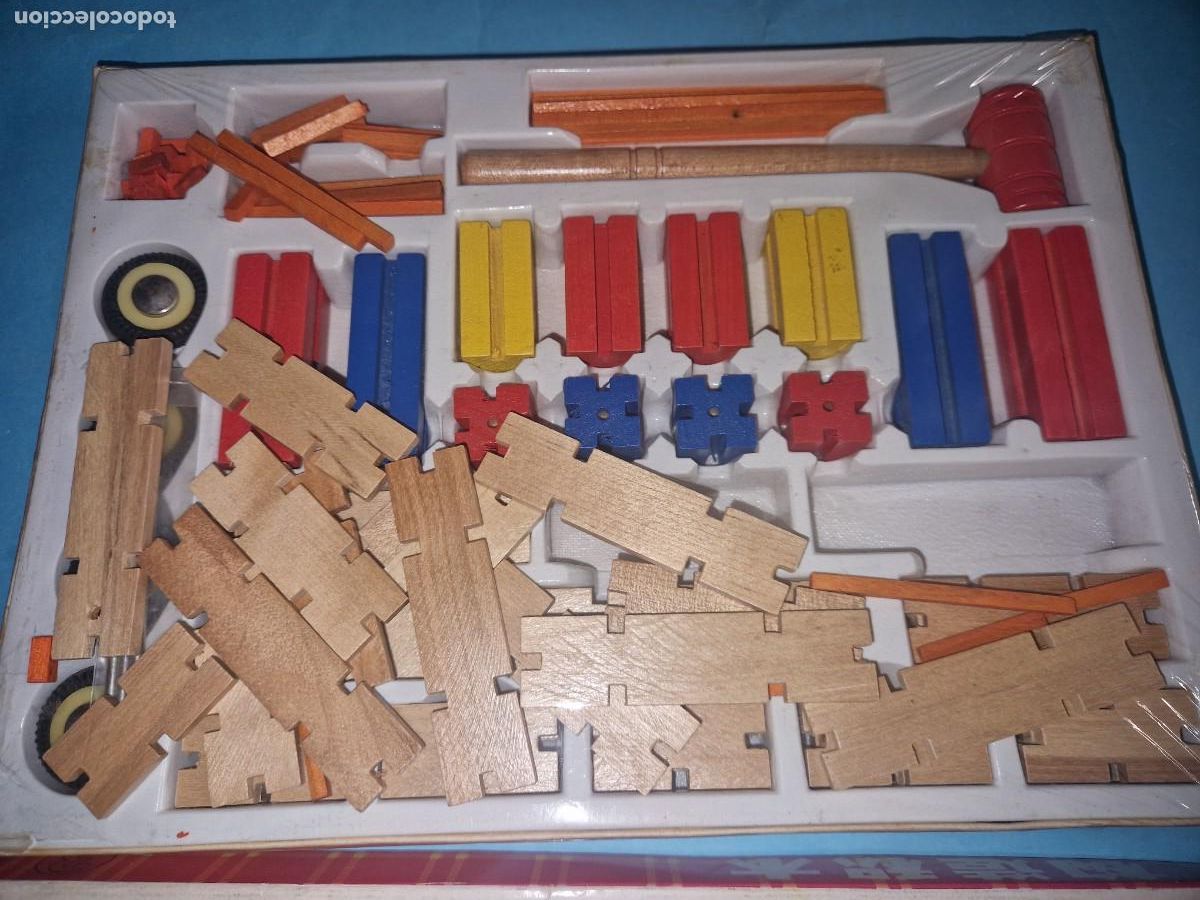 Juegos antiguos: ANTIGUO JUEGO DE CONSTRUCCION DE MADERA - Foto 4