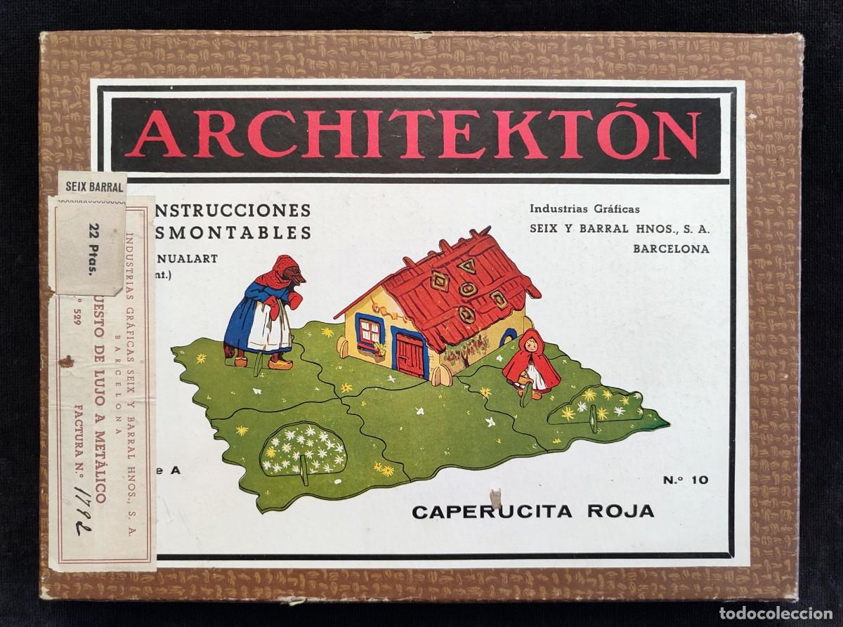 Old Games: ARCHITEKT&Oacute;N, CONSTRUCCIONES DESMONTABLES. CAPERUCITA ROJA, N&ordm; 10. SEIX Y BARRAL, A&Ntilde;OS 20