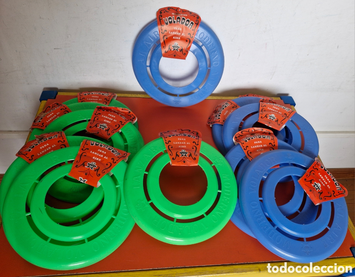 Jogos antigos: LOTE DE 12 DISCOS LANZADOR VOLADOR.LAMPIS-PLAST 70'S.NUEVOS.