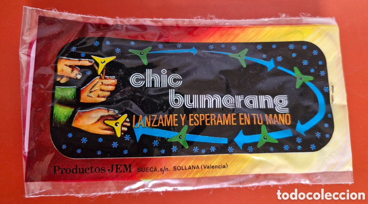 Old Games: SOBRE BUMERANG / BOOMERANG.PRODUCTOS JEM - SOLLANA 70'S.SIN ABRIR.