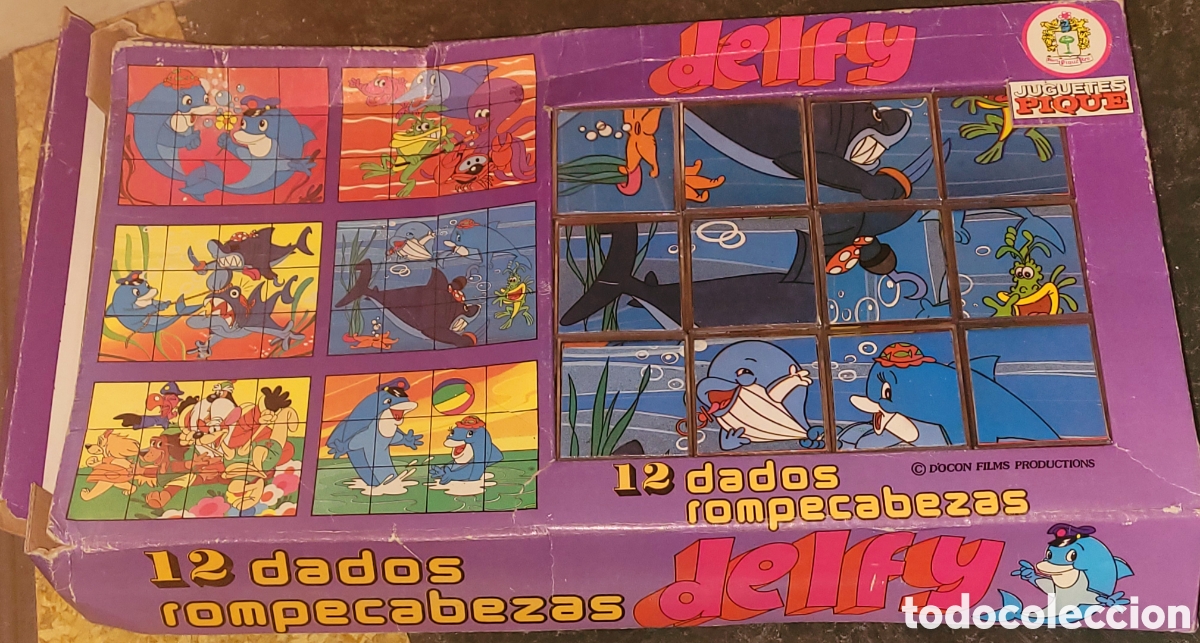 Juegos antiguos: Juguetes Pique 12 dados rompecabezas Delfy