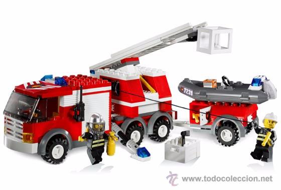 coche bomberos lego