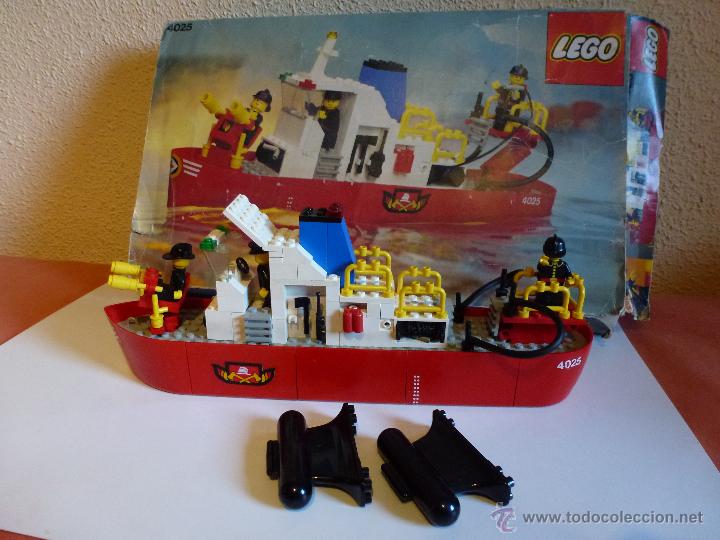 barco bomberos lego