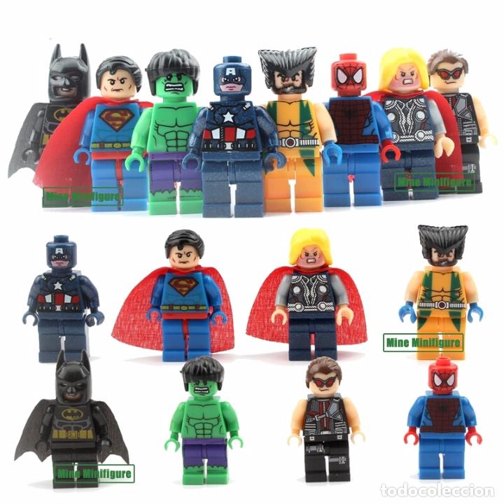 super heroes lego figuras