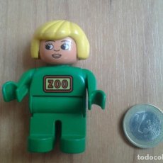 Juegos construcción - Lego: LEGO DUPLO -- MUÑECA -- OPERARIA ZOO -- VERDE, AMARILLO Y ROJO. Lote 96839111