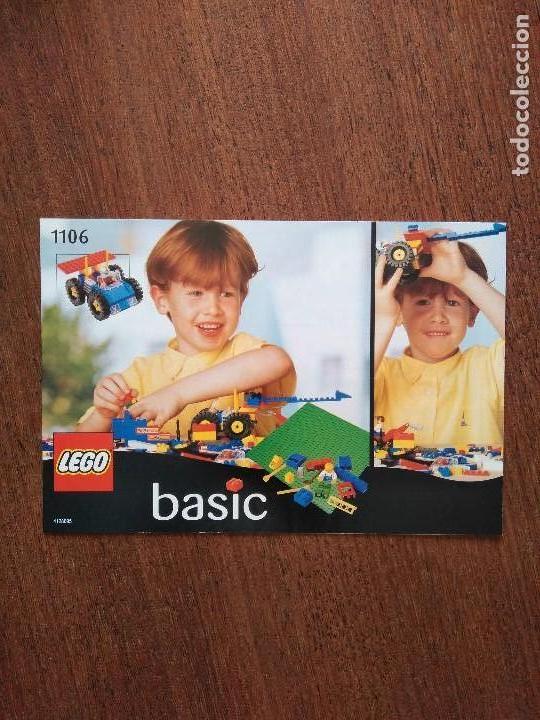 Juegos construcci&oacute;n - LEGO: JUEGO LEGO BASIC 1106 A&Ntilde;OS 90 COMPLETO - Foto 7