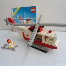 Juegos construcción - Lego: HELICOPTERO DE LA CRUZ ROJA CON EQUIPO MEDICO DE LEGO - LEGOLAND 6691 - 1981 - INSTRUCCIONES - RARO. Lote 111924639