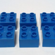 Juegos construcción - Lego: LEGO DUPLO - BLOQUES DE CONSTRUCCIÓN AZUL 2 X 2. Lote 166461050