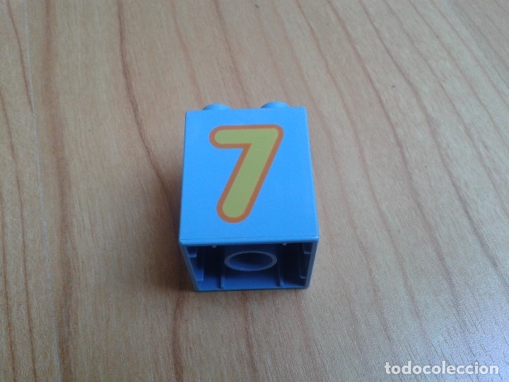 Juegos construcci&oacute;n - LEGO: Lego Duplo -- pieza componente -- n&ordm; 7 -- Rectangular -- Azul -- Formas, colores, n&uacute;meros - Foto 1