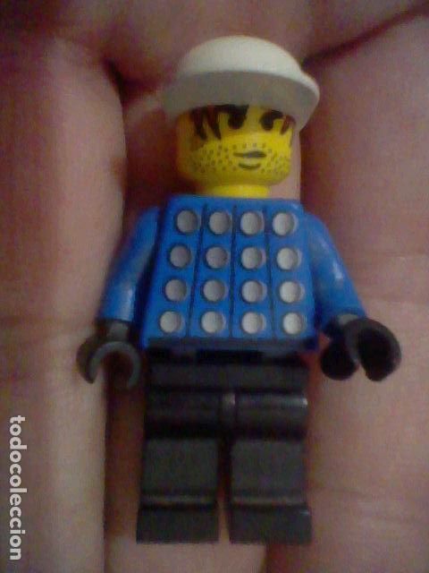 Juegos construcci&oacute;n - Lego: LEGO JUGADOR FUTBOLISTA  FUTBOL VINTAGE 4 CMS ALTO APROX PORTERO GORRA BLANCA