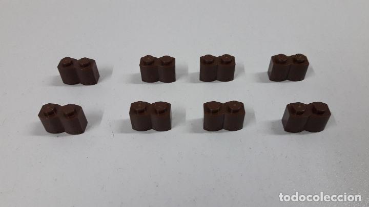 Juegos construcci&oacute;n - LEGO: OCHO PIEZAS MARRONES ORIGINALES DE LEGO - Foto 2
