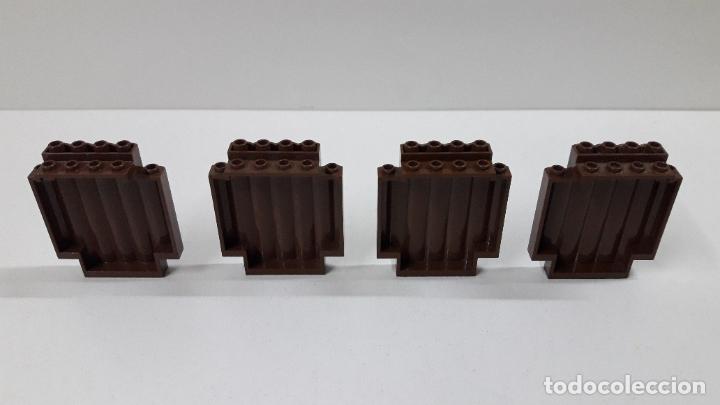 Juegos construcci&oacute;n - LEGO: OCHO PIEZAS MARRONES ORIGINALES DE LEGO - Foto 3