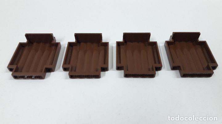 Juegos construcci&oacute;n - LEGO: OCHO PIEZAS MARRONES ORIGINALES DE LEGO - Foto 4