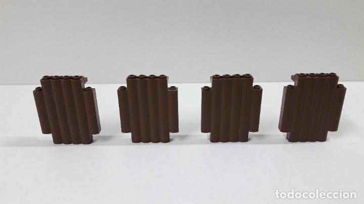 Juegos construcci&oacute;n - LEGO: OCHO PIEZAS MARRONES ORIGINALES DE LEGO - Foto 1