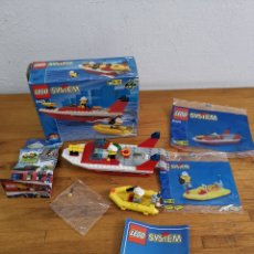 Juegos construcción - Lego: LANCHAS BARCOS DE LEGO CITY REF.6129 DE 1999. CREO QUE COMPLETA, CON INSTRUCCIONES Y MINI CATÁLOGO. Lote 228729320
