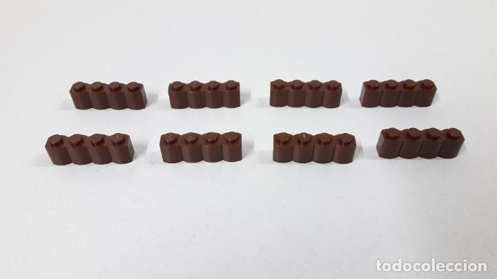 Juegos construcci&oacute;n - LEGO: OCHO PIEZAS MARRONES ORIGINALES DE LEGO - Foto 2