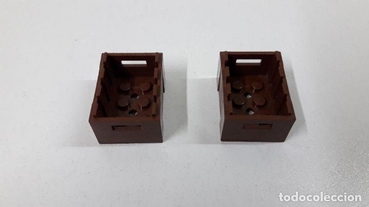Juegos construcci&oacute;n - LEGO: DOS PIEZAS MARRONES - CAJAS ORIGINALES DE LEGO - Foto 2