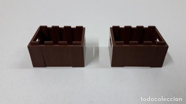 Juegos construcci&oacute;n - LEGO: DOS PIEZAS MARRONES - CAJAS ORIGINALES DE LEGO - Foto 3