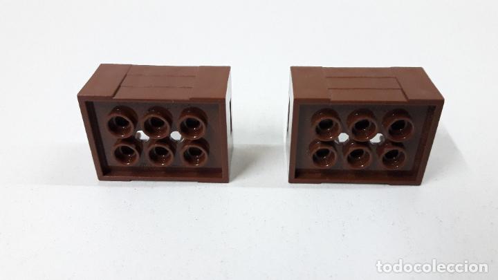 Juegos construcci&oacute;n - LEGO: DOS PIEZAS MARRONES - CAJAS ORIGINALES DE LEGO - Foto 4