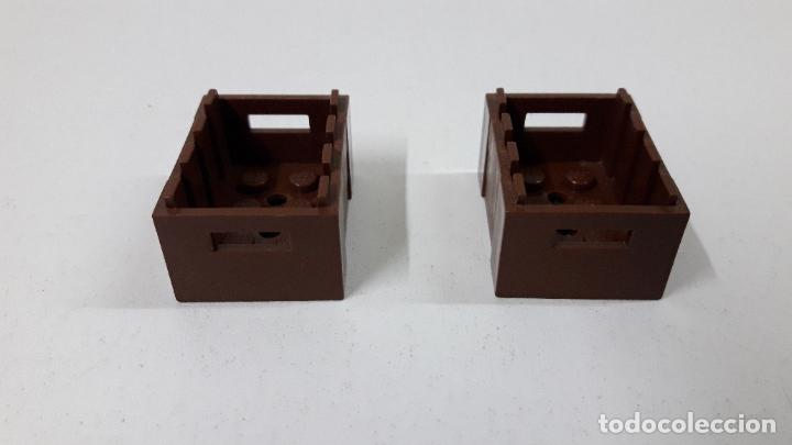 Juegos construcci&oacute;n - LEGO: DOS PIEZAS MARRONES - CAJAS ORIGINALES DE LEGO - Foto 1