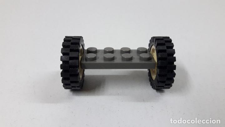 Juegos construcci&oacute;n - LEGO: EJE CON DOS RUEDAS ORIGINAL DE LEGO - Foto 2