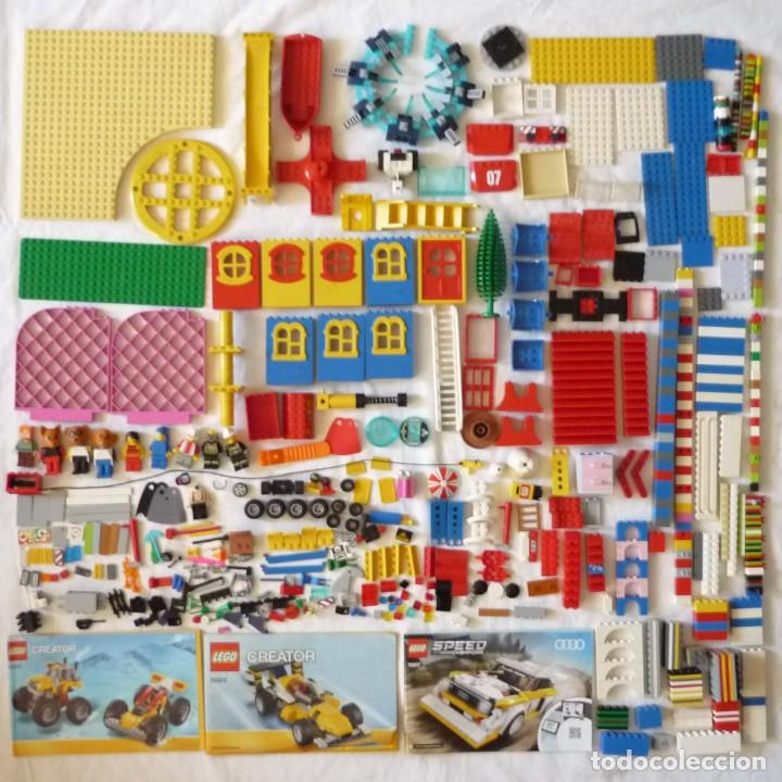 Juegos construcci&oacute;n - LEGO: Conjunto de piezas constructivas de Lego + figuras + manuales - Foto 2