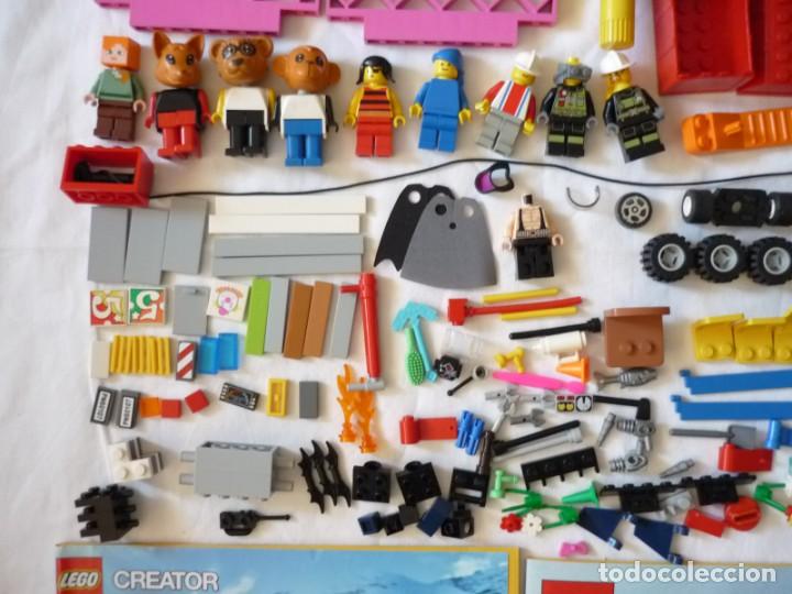 Juegos construcci&oacute;n - LEGO: Conjunto de piezas constructivas de Lego + figuras + manuales - Foto 9