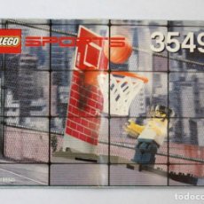 Juegos construcción - Lego: INSTRUCCIONES PARA LEGO SPORTS BASKET. DEPORTES BALONCESTO: SET 3549: PRÁCTICAS DE TIRO, DE 1999.
