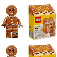 Juegos construcción - Lego: LOTE DE 2 LEGO 5005156 FIGURA DE HOMBRE DE JENGÍBRE CON CAJA/CASA. NUEVOS!!.. Lote 313343138