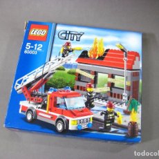 Juegos construcción - Lego: CASA CON INCENDIO Y CAMIÓN DE BOMBEROS LEGO CITY 60003 - FIRE EMERGENCY. Lote 355136373