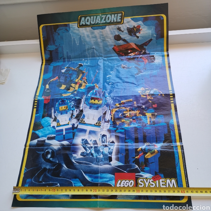 Juegos construcci&oacute;n - LEGO: P&oacute;ster de Lego System, Aquazone 1990s 2000s - Foto 1