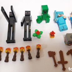 Juegos construcción - Lego: LEGO LOTE FIGURAS MINICRAFT
