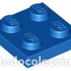 Juegos construcción - Lego: LEGO 3022 PLACA 2 X 2 AZUL X5 UNIDADES