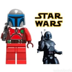 Juegos construcción - Lego: MANDALORIANO STAR WARS MINIFIGURA BLOQUES. Lote 401885449