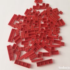 Juegos construcción - Lego: LEGO, 230 GRAMOS, PIEZAS ANTIGUAS COLOR ROJO