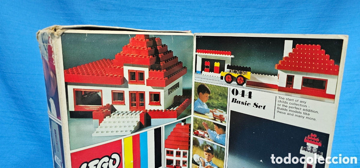 Juegos construcci&oacute;n - LEGO: CAJA LEGO SYSTEM 044 BASIC SET EN CAJA. DIFICIL , 1967 . PARECE COMPLETO. - Foto 3