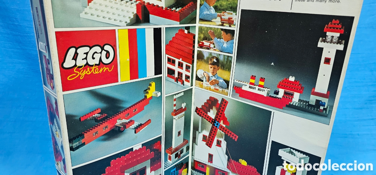 Juegos construcci&oacute;n - LEGO: CAJA LEGO SYSTEM 044 BASIC SET EN CAJA. DIFICIL , 1967 . PARECE COMPLETO. - Foto 5