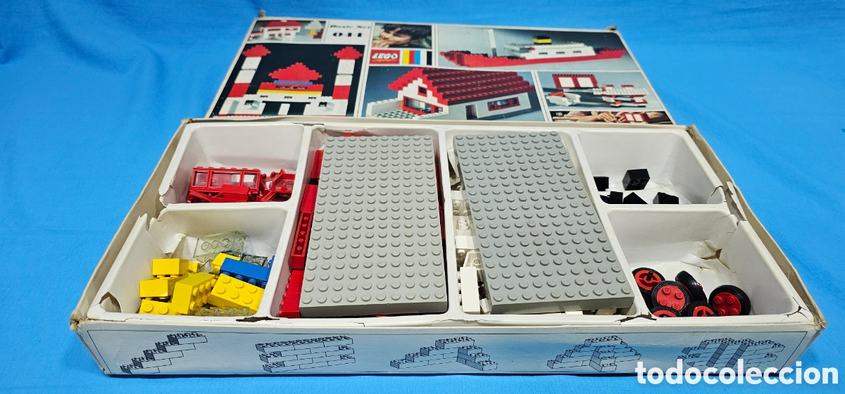 Juegos construcci&oacute;n - LEGO: CAJA LEGO SYSTEM 044 BASIC SET EN CAJA. DIFICIL , 1967 . PARECE COMPLETO. - Foto 11