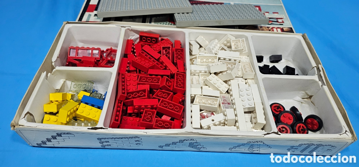 Juegos construcci&oacute;n - LEGO: CAJA LEGO SYSTEM 044 BASIC SET EN CAJA. DIFICIL , 1967 . PARECE COMPLETO. - Foto 12