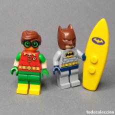 Juegos construcción - Lego: BATMAN Y ROBIN CON TABLA DE SURF. MINIFIGURAS ORIGINALES LEGO DC COMICS