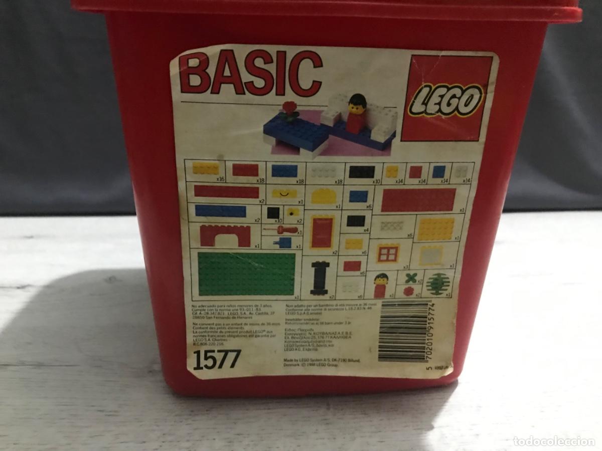 Juegos construcci&oacute;n - LEGO: Antiguo cubo Lego basic con piezas - Foto 22