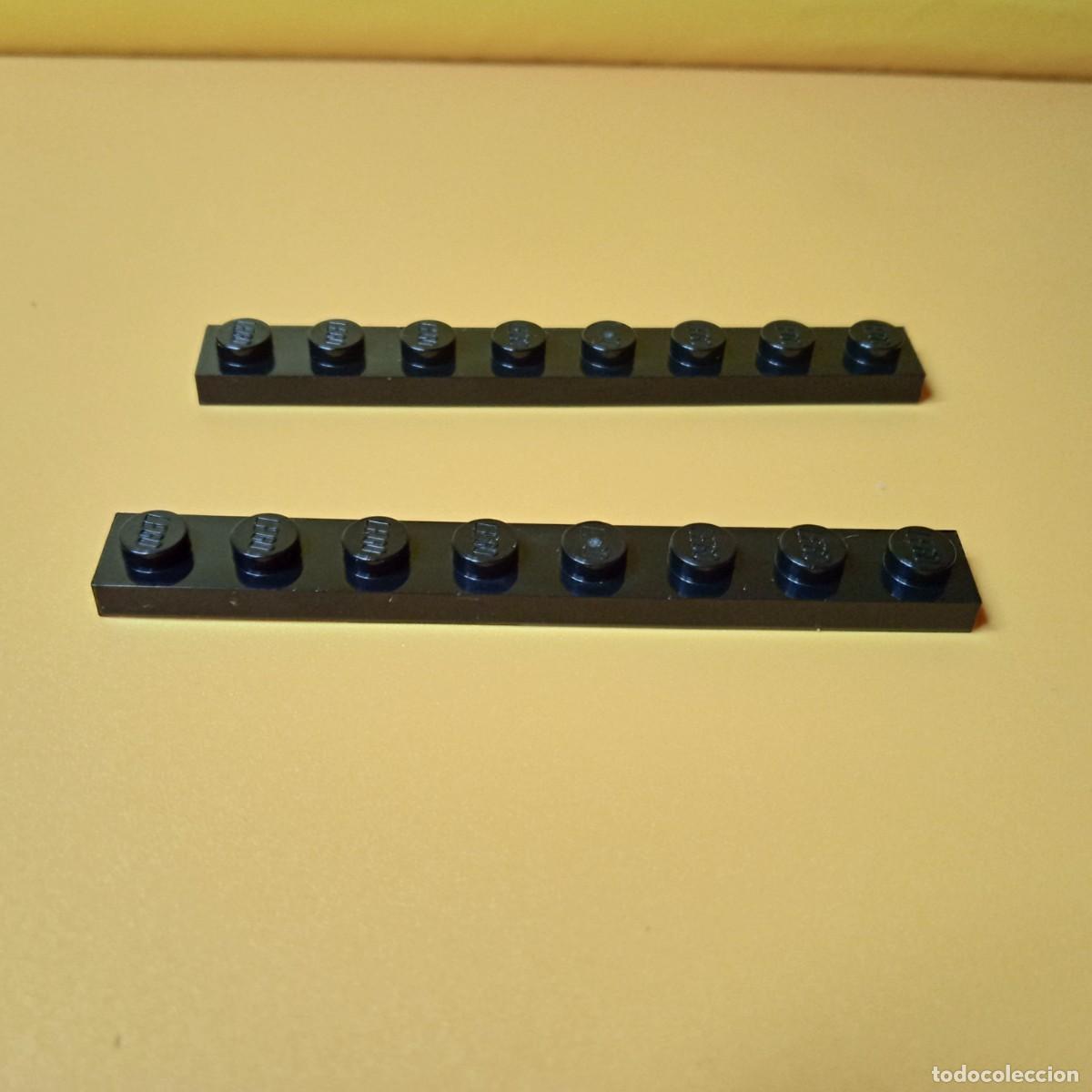 Juegos construcci&oacute;n - LEGO: LEGO: DESPIECE: SET 2 UND, BLOQ BAJ 1X8 (NEGRO)