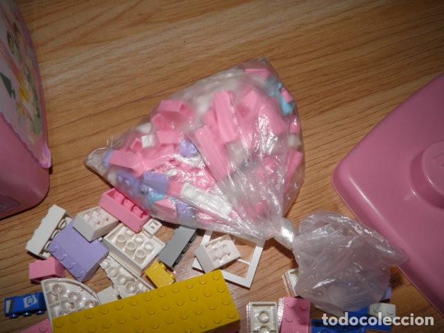 Juegos construcci&oacute;n - LEGO: CUBO ROSA LEGO SYSTEM 345,BASIC,A&Ntilde;O 1993 - Foto 10